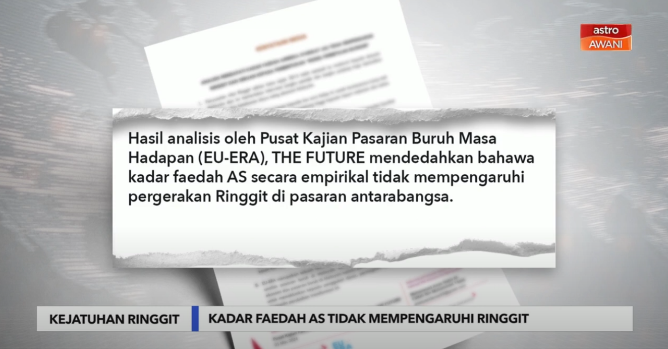 Kadar faedah AS tidak mempengaruhi ringgit