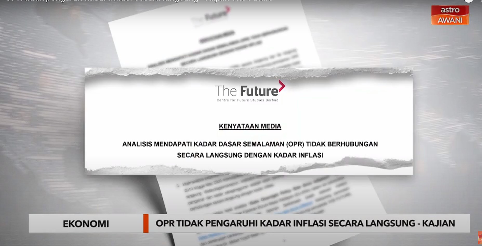 OPR tidak pengaruh kadar inflasi secara langsung – Kajian The Future