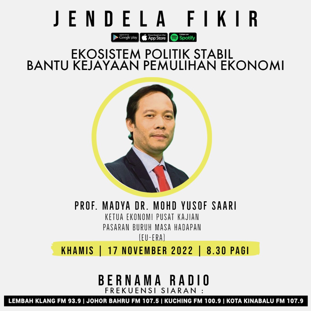 Jendela Fikir- Ekosistem Politik Stabil Bantu Kerajaan Pemulihan Ekonomi